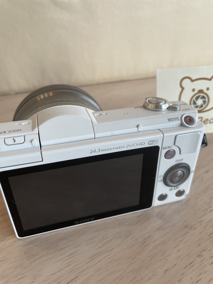 Sony Alpha a5100 Mirrorless Digital Camera W/16-50mm Lens White