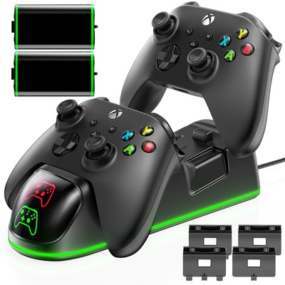 Controller Charger Station for Xbox /Xbox Series X|S/Elite, 2 x 5520 mWh Rech...