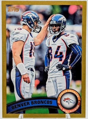 2011 Topps Denver Broncos Team Card AFC West Division #17 Gold /2011