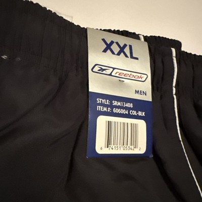 Vintage NWT Y2K Reebok Track Pants Windbreaker Ankle Zip Black