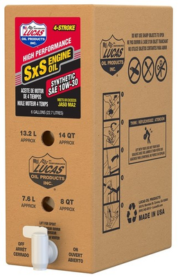 #ad Lucas Oil SXS Synthetic Engine Oil 10W 30 6 Gallon Box $254.80