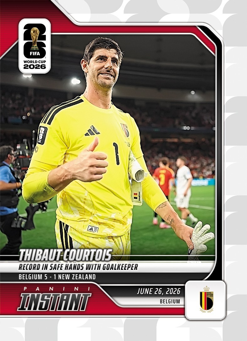 2026 Panini Instant FIFA World Cup Thibaut Courtois #150 ~ Belgium ~ PR 126