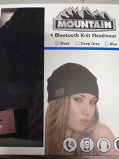 Bluetooth Knit Headwear Black Beanie