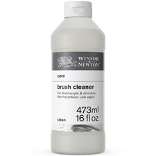 Winsor  Newton Brush Cleaner  Restorer, 16.0-oz 16 Fl Oz Pack of 1 , White