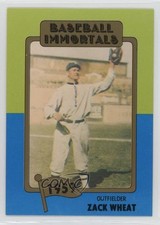 1980-84 SSPC Baseball Immortals 1st Printing MLB Logo Zack Wheat #84 HOF 0ot5