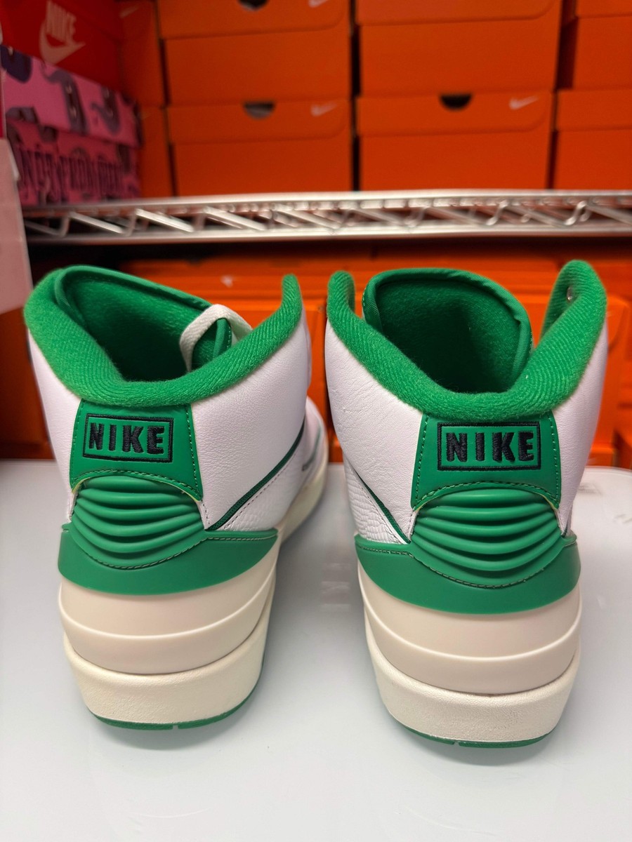 Nike Men's Air Jordan 2 Retro Shoes White Lucky Green DR8884-103