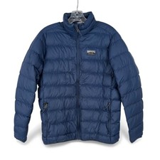 Eddie Bauer Women  s Lightweight Down Puffer Jacket Blue Quilted Packable Size S