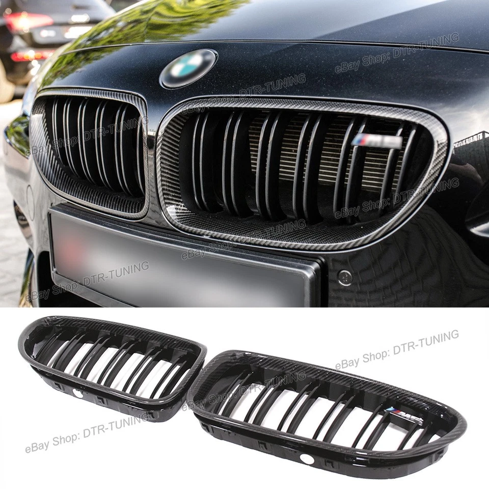 Juego de parrillas delanteras de fibra de carbono para BMW M6 Competition GC Coupé F06/F12/F13 Foto 2 de 4