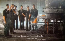 Lowville NY Casting Room of Fulton Machine & Vise Co. RPPC Photo Postcard COPY