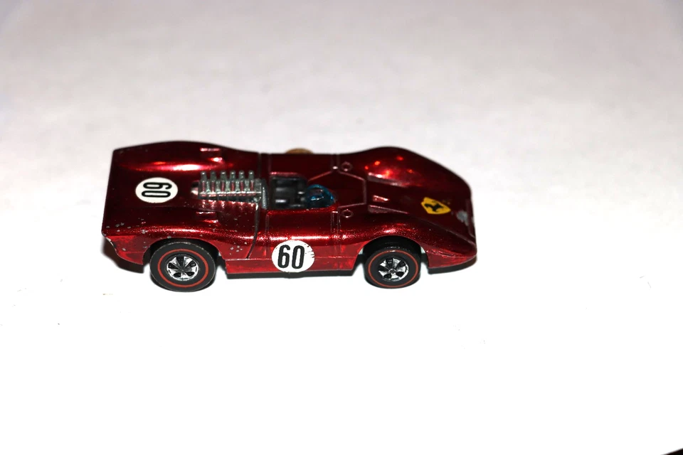Vintage 1969 Hot Wheels Redline Ferrari - 312P - Red Metallic Hong Kong - Mattel - Image 3 of 4