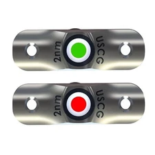 TACO Marine Rub Rail Mounted Led Navigation Light Set - 2-1/2" F38-6800D