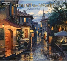 around the World 2026 Wall Calendar – 12-Month Calendar with Stapled Binding, Li