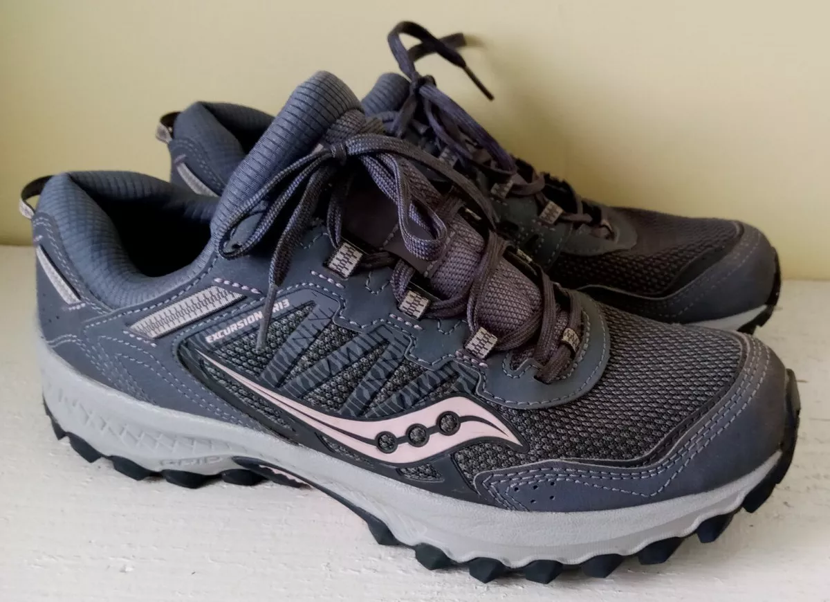 Saucony Women s Versafoam Excursion Tr13 Trail Running Shoes Gray Orchid Size 10