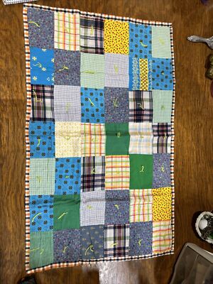 Handmade Baby Unisex Square Quilt Blanket