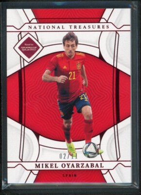 2022 MIKEL OYARZABAL 02/11 PANINI NATIONAL TREASURES FIFA ROAD TO WORLD CUP