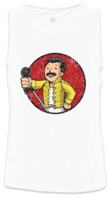 Freddie Boy Herren Tank Top Freddie Music Sänger Gamer Mercury Nerd Geek Queen