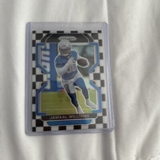 Jamal Williams Lions 2021 Panini Prizm Checkerboard Rare Short Print Card
