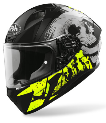 Airoh Valor Akuna Full Face Motorcycle Helmet Yellow Glossy, XS-XXL