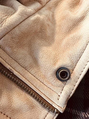 Tanners Vintage Rindslederjacke schwerer Wintermantel Gorpcore Outdoor Opa - Bild 8 von 10