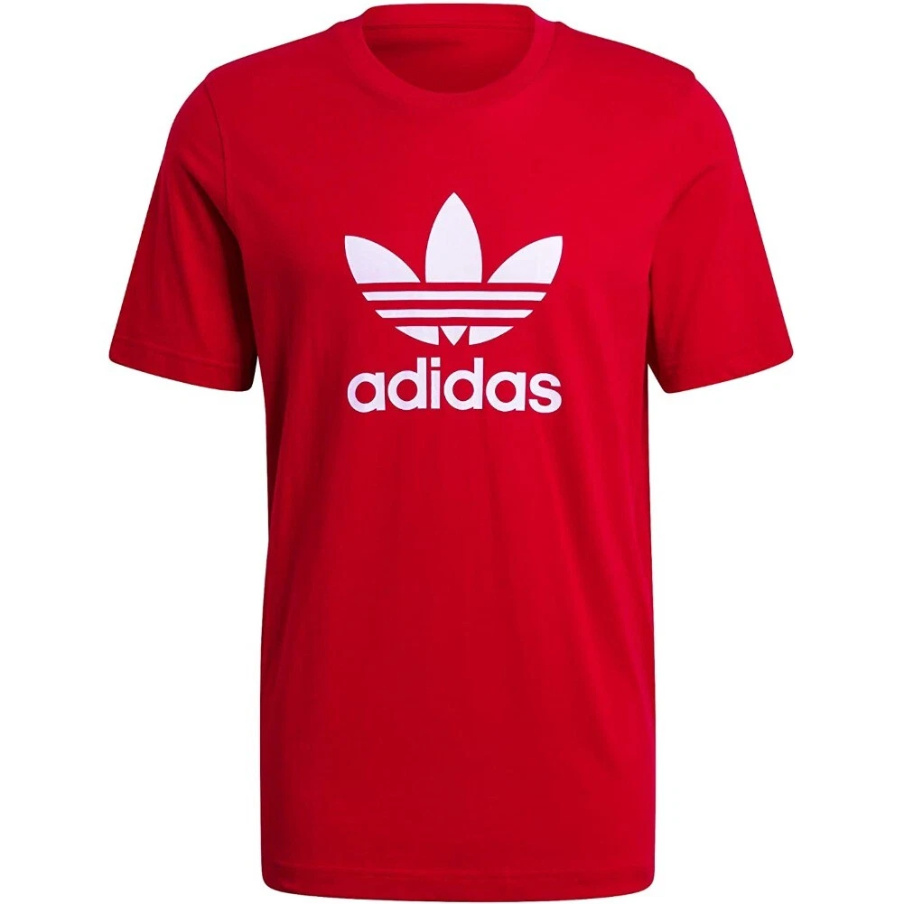 cuello poleras rojas adidas para hombre