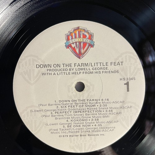 Little Feat – Down On The Farm Vinyl, LP 1979 Warner Bros. Records – HS 3345 - Picture 5 of 5