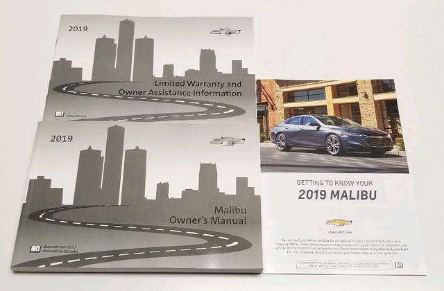 2019 CHEVROLET MALIBU OWNERS MANUAL PREMIER LT LS L RS I4 2.0 1.8 1.5L