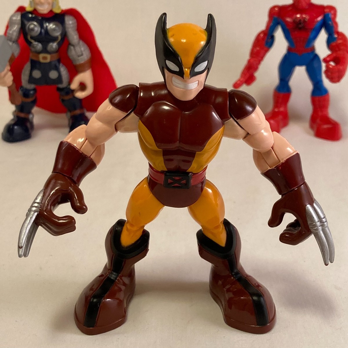 Hasbro Heroes Subs Thor Wolverine & Spiderman 2012 Marvel 5