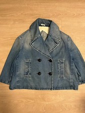 Jw Anderson Denim Trench Coat Double Breasted Jacket Made In Italy Size 6