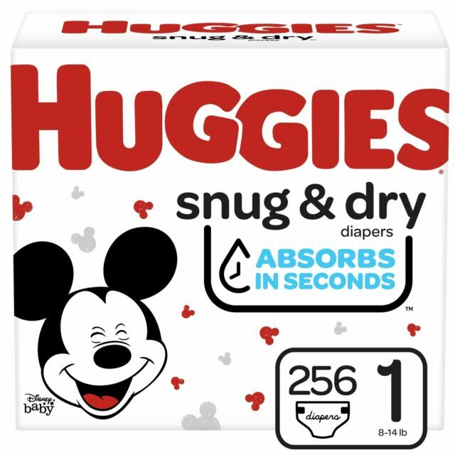Huggies Size 1 Diapers, Snug & Dry Newborn Diapers, Size 1 (