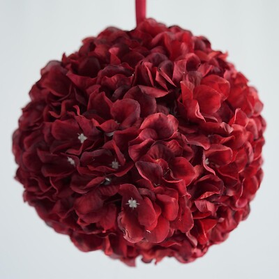 4 pcs 7'' Artificial Hydrangea Kissing Flower Ball Wedding Decorations Bouquets