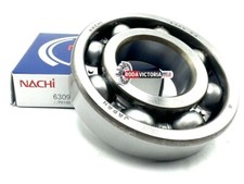 NACHI JAPAN 6309 C3 DEEP GROOVE BALL BEARING, OPEN TYPE, NO SEALS 45x100x25 mm