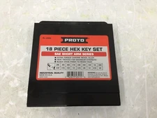 PROTO - J4986 Hex Key Set 18 Pc 1 1/4 in to 6 1/4 in 2 Tips