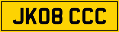 JAKOB JACOB JACKOB JKS JACK JACKIE JK PRIVATE REGISTRATION NUMBER PLATE JK08 CCC