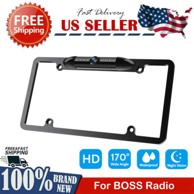 Backup Camera Rearview License Plate Frame for Boss BE9ACP-C BE9ACPC