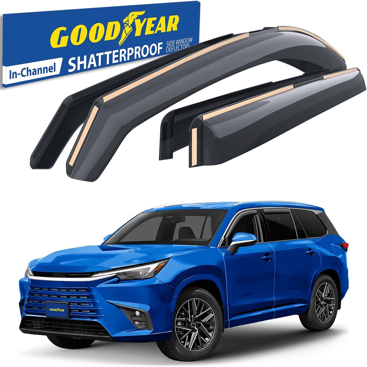 Sun Rain Visors Wind Rain Guards for 2024-2026 Lexus TX