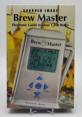 SHARPER IMAGE - Brew Master - Electronic Guide to Over 1,500 Beers NEW in Box
