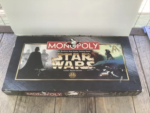 VINTAGE Monopoly Star Wars Classic Trilogy Edition COMPLETE USAopoly 1997 Disney