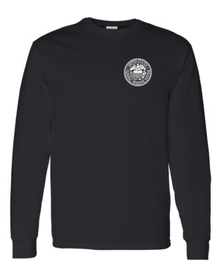 US Federal Reserve System Seal Long Sleeve Black Shirt  - NEW