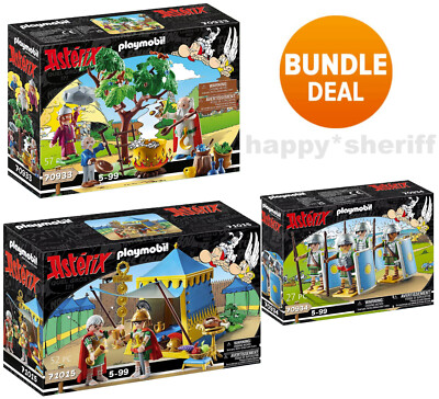 Playmobil 3 Asterix Series Sets 70933 and 70934 and 71015 All New
