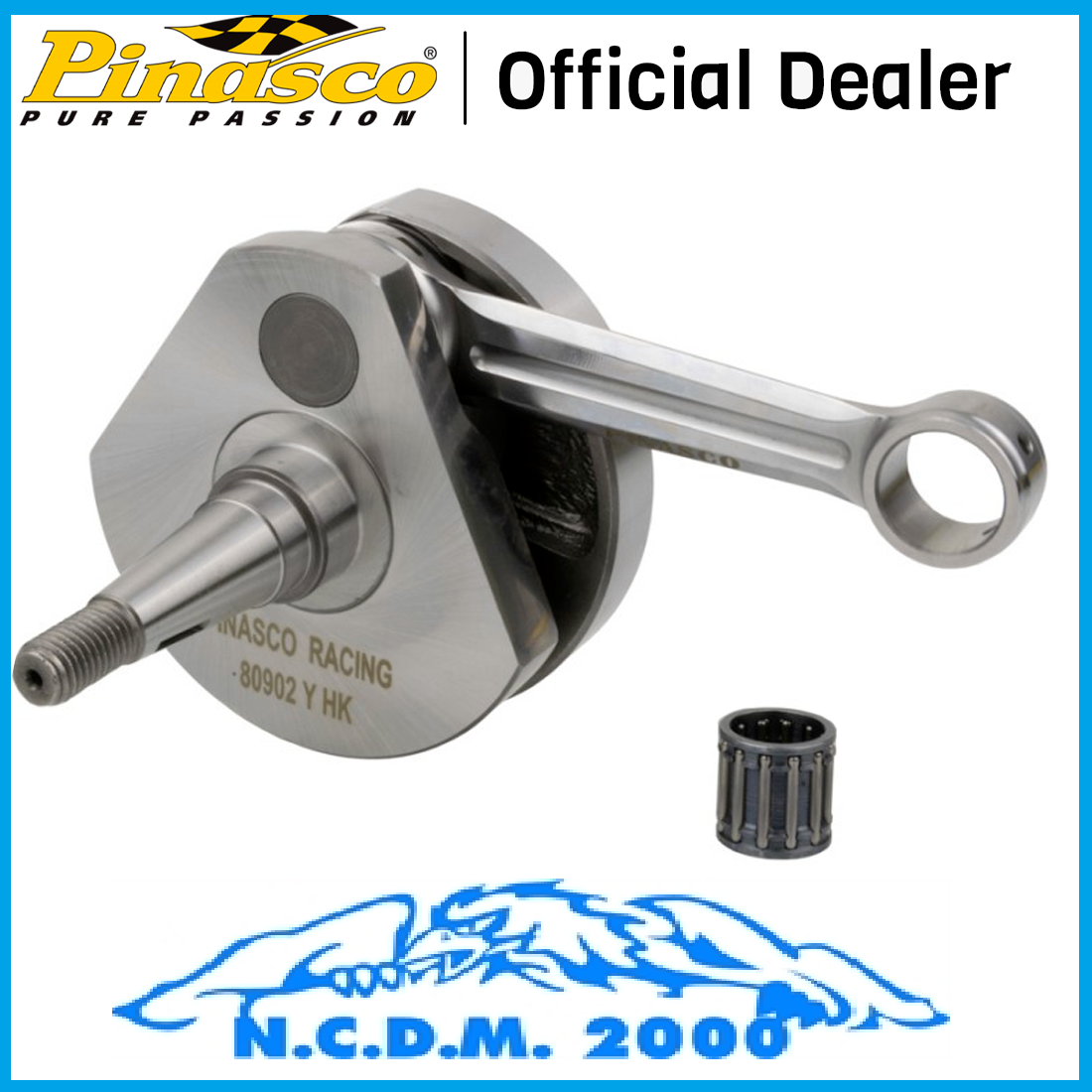 PINASCO Crankshaft Anticipated Connecting Rod Chrome Running 60 Vespa