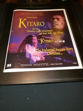 Kitaro Grammy Awards Rare Original Promo Poster Ad Framed!