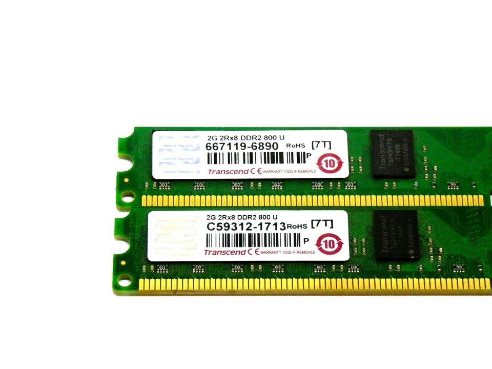 Transcend 2x2GB DDR2 800MHz (TESTED on INTEL) - PC Memory - Image 2 of 2