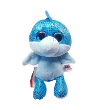 NICI Glubschis Dragon Drache Jet-Jet Plüschtier Kuscheltier Blau ca 20  cm