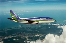 AIR FLORIDA BOEING 737-200 IN FLIGHT 8x12 GLOSSY PHOTO PRINT