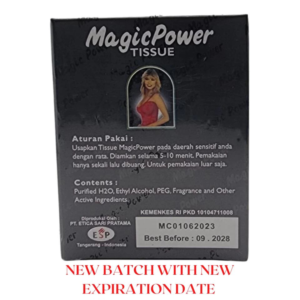 10 CAJAS Super Magic Man Tejido Antiséptico Eyaculación Retardada Más Larga (60 sobres) Foto 2 de 4