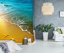 3D Beach Starfish J1087 Wallpaper Mural Wall Print Wall Wallpaper Murals Honey