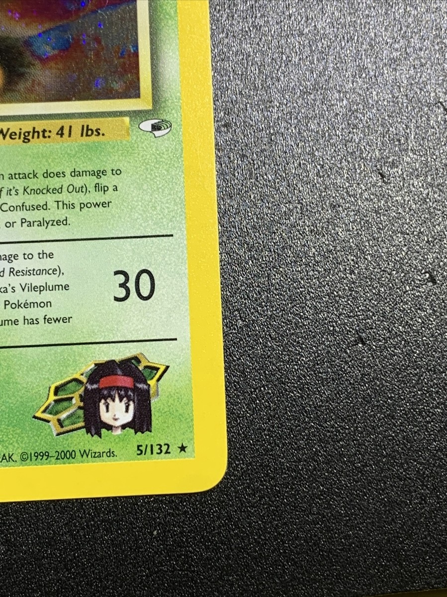 Pokémon TCG Erika's Vileplume Gym Heroes 5/132 Holo Unlimited Holo