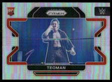 2022 Panini Prizm WWE Silver #42 Teoman Rookie RC wrestling card