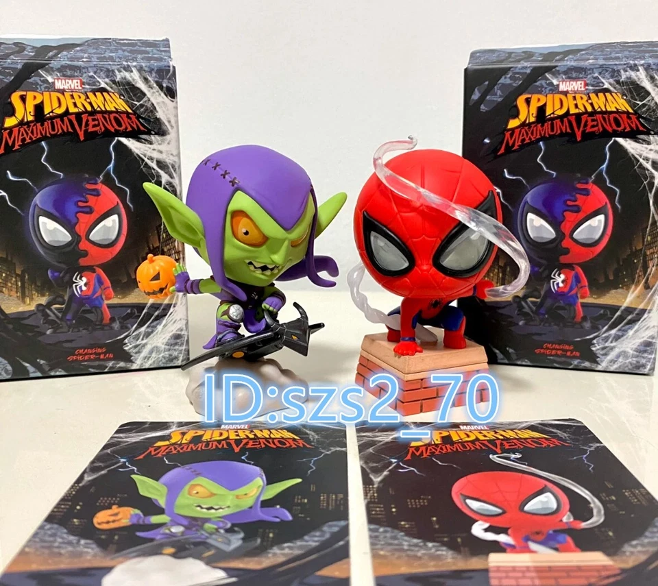 Auténtico POP MART Spider Man Veneno Máximo Caja Ciega Confirmada Figura Juguete Regalo Foto 2 de 2