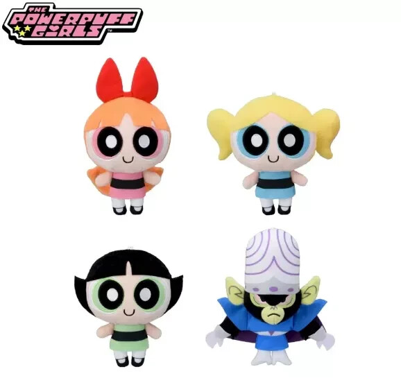 The Powerpuff Girls Plush Doll Stuffed Toy 16cm Set of 4 SEGA 2024